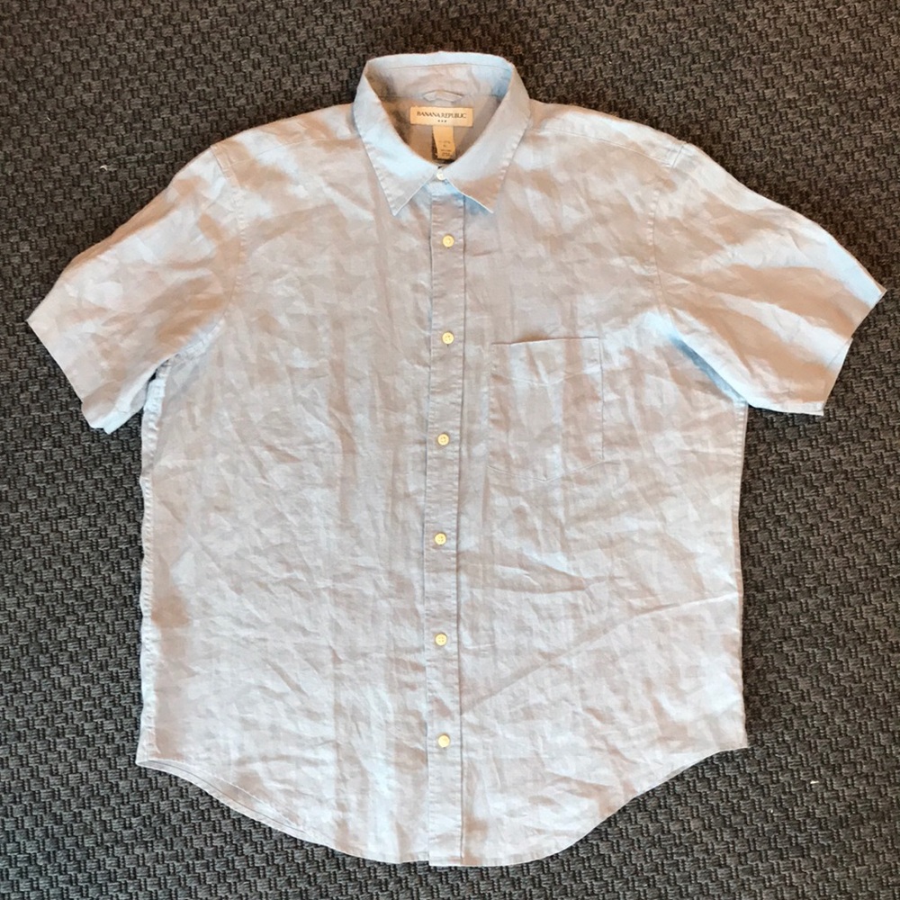 Men’s Banana Republic S/S 100% Linen Shirt